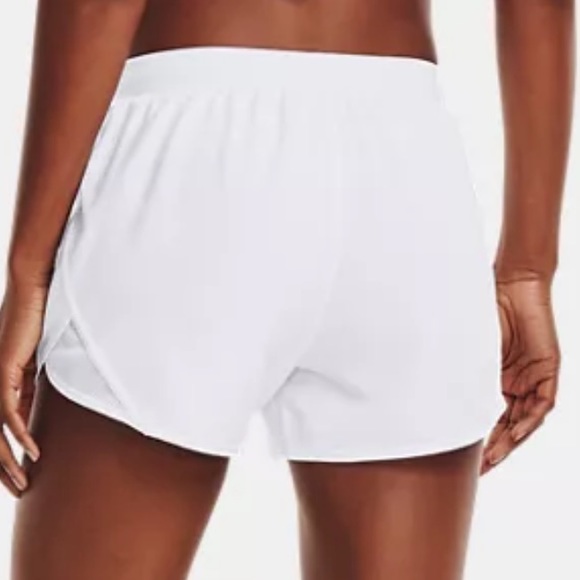 Under Armour Women’s UA Fly-By 2.0 Shorts Sz S White NWOT Exercise Running - Picture 3 of 13